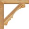 Ekena Millwork Balboa Block Rough Sawn Bracket w/ Offset Brace, Western Red Cedar, 6"W x 32"D x 32"H BKT0604X32X32BOA05RWR - alternate 2